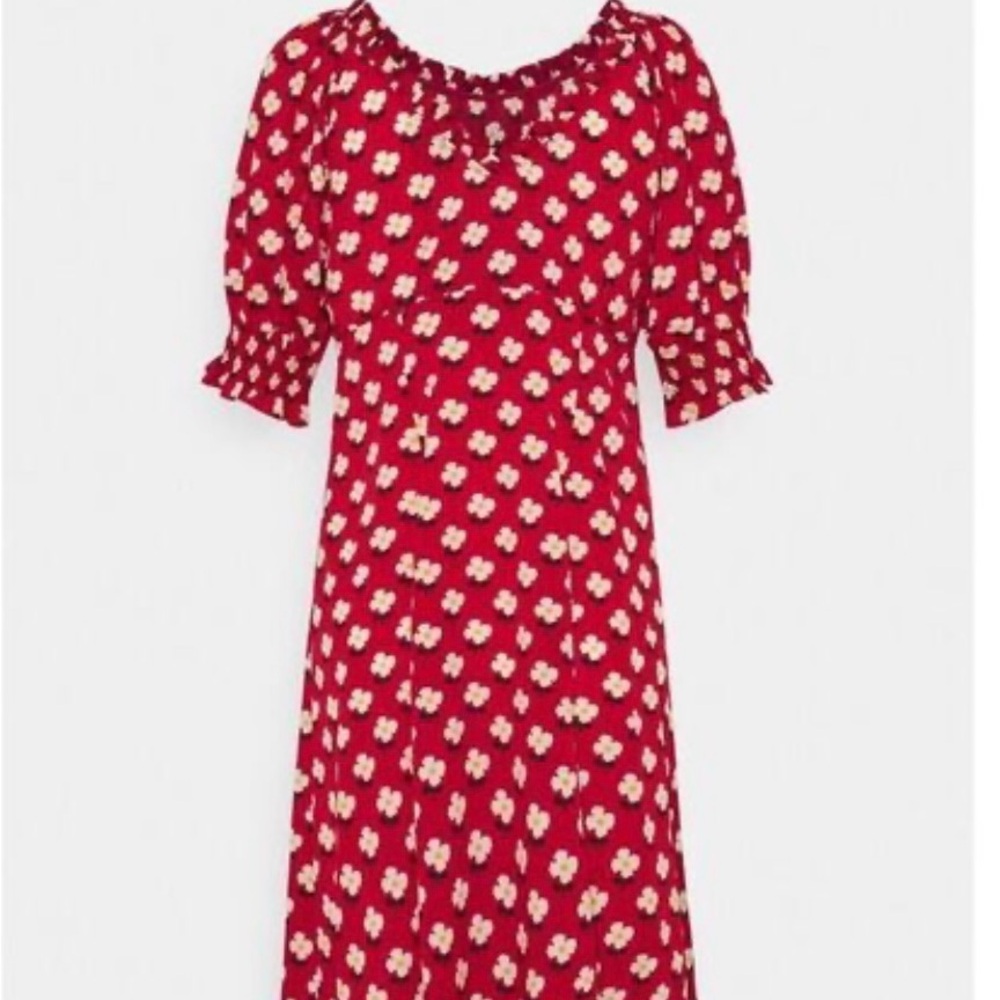 Kate Spade Red and White Floral Dress